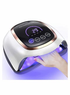 Professional Gel Polish LED Nail Drying Lamp Dryer 168W UV with LCD Touch Screen 4 Timer Setting Auto Sensor for Manicure Salon Curing Pedicure Arts Tools