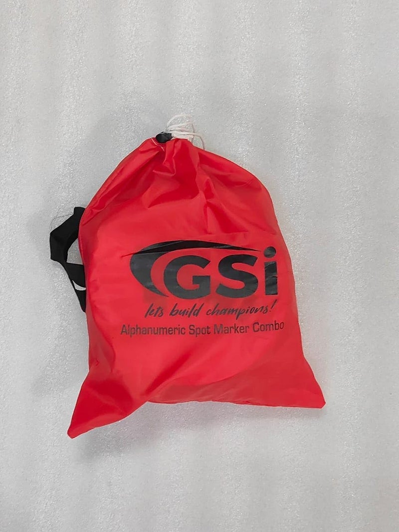GSI علامات موضعية دائرية 8" TPR مضادة للانزلاق - غير سامة، متينة | مجموعة متنوعة مع 4 خيارات ألوان وبدائل للأحرف والأرقام والمجموعات - Image 3