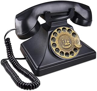 EC VISION Rotary Phones for Landline, Retro Landline Telephone Old Fashion Home Phones with Mechanical Ringer and - Image 1