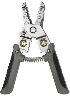 PROMASS promass Multifunctional Wire Stripper and Cutter Pliers for 8-22 AWG Wires, Cable Crimper and Splitter, Essential Tool for Electricians and DIY Enthusiasts  - Image 1