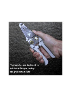 PROMASS promass Multifunctional Wire Stripper and Cutter Pliers for 8-22 AWG Wires, Cable Crimper and Splitter, Essential Tool for Electricians and DIY Enthusiasts  - Image 5