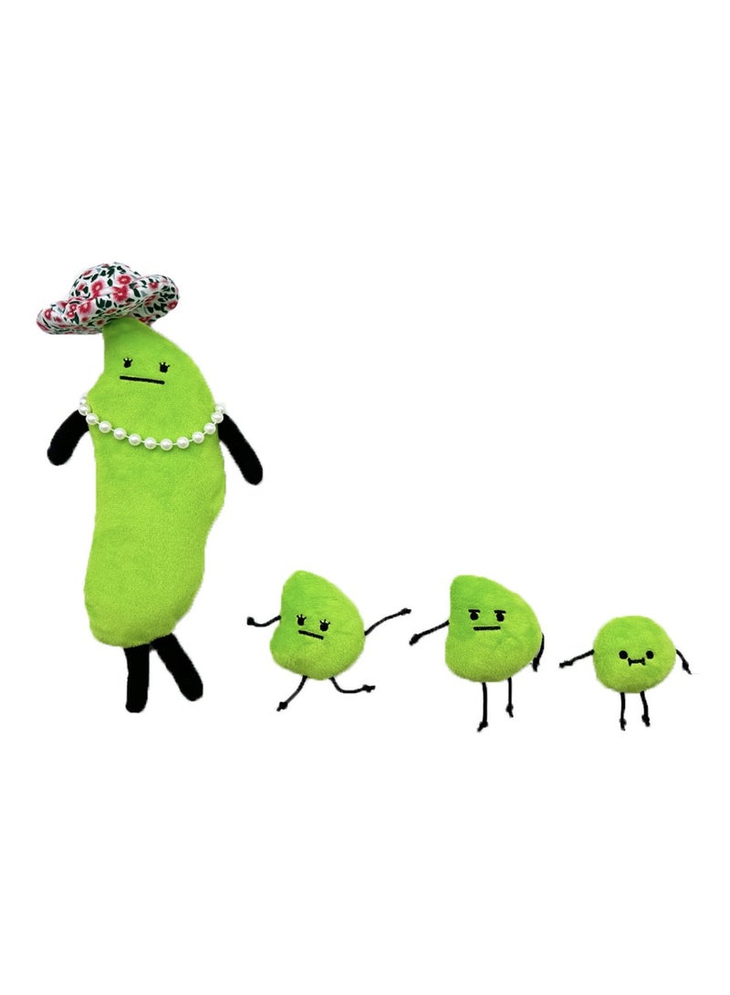general Secret Staycation Edamame Family Plush, soft cuddle plush toy, children's birthday holiday gift - Image 1