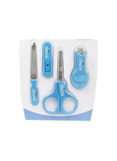 Chicco Baby Care Kit Scissors, File and Nail Clipper Blue  - Image 2