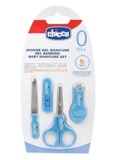 Chicco Baby Care Kit Scissors, File and Nail Clipper Blue  - Image 1