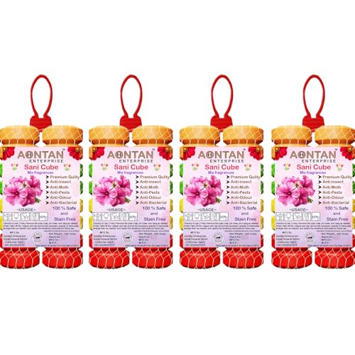 AONTAN ENTERPRISE Urinal Cubes, Air Freshener For Bathroom, Toilet, ShoeRack, Cupboard, Washroom, Wardrobe | Sweet Floral Fragrance 200gm Each Pack Of 4 100% Safe and Stain Free - Image 1