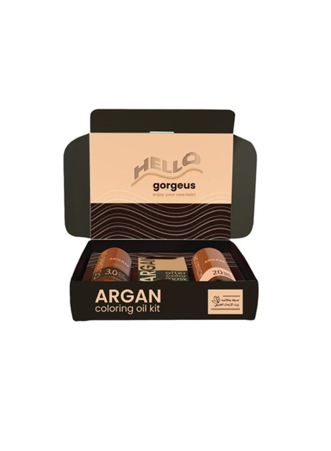 ARGAN  HAIR COLORING 3.0 DARK BROWN 75ML - Image 2