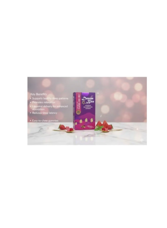 Dream Bite Liposomal Melatonin Gummies 5 mg – 30 Gummies for Restful Sleep & Natural Sleep Support - Image 4