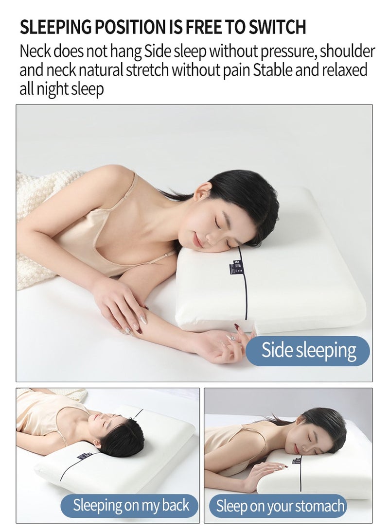 Memory Foam Pillow, Zero Pressure Pillow, Comfortable and Breathable, Provide Neck Support, Relieve Shoulder Pain (10*70*42cm)  - Image 4