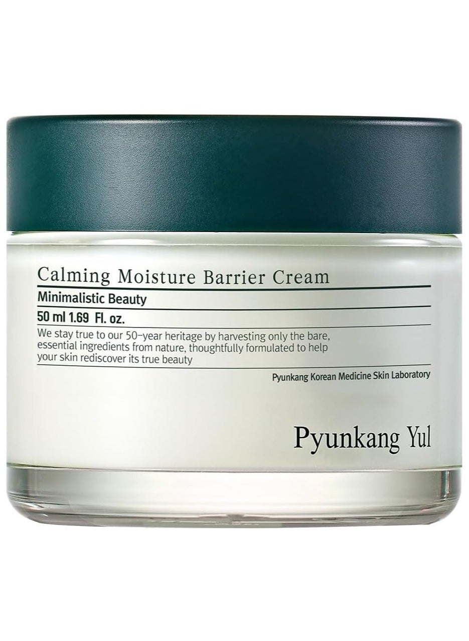 Pyunkang Yul Calming Moisture Barrier Cream - Ceramides Skin Care Moisturizing Cream Containing Hyaluronic Acid Tea Tree, Shea Butter, Squalene and Cica - K Beauty Daily Face Moisturizer - 1.69 Fl. Oz.