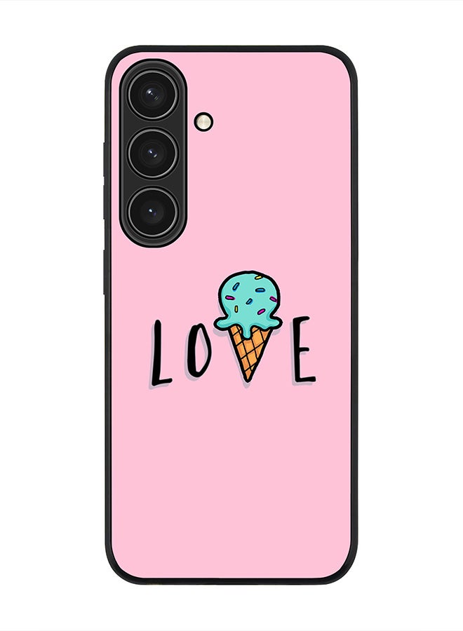 Stylizedd For Samsung Galaxy S25 5G Case,Slim fit Camera Protection, Shockproof Thin Phone cover  - LoveIcecream Cone - Image 1