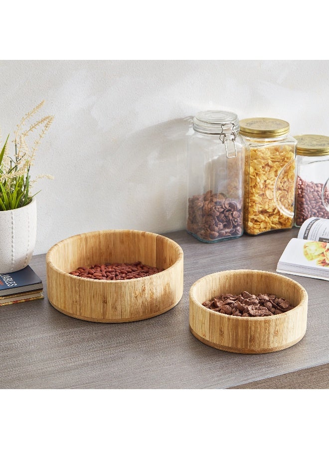 Home Box وعاء تقديم من الخيزران 25x25 سم - Image 5