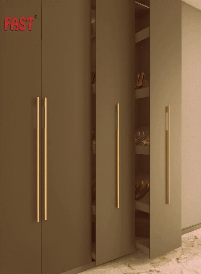 FAST CP501A Long Aluminium Gold Cabinet Pull Handles and Wardrobe Door Handle Pack of 2pcs (18 Inches) - Image 4