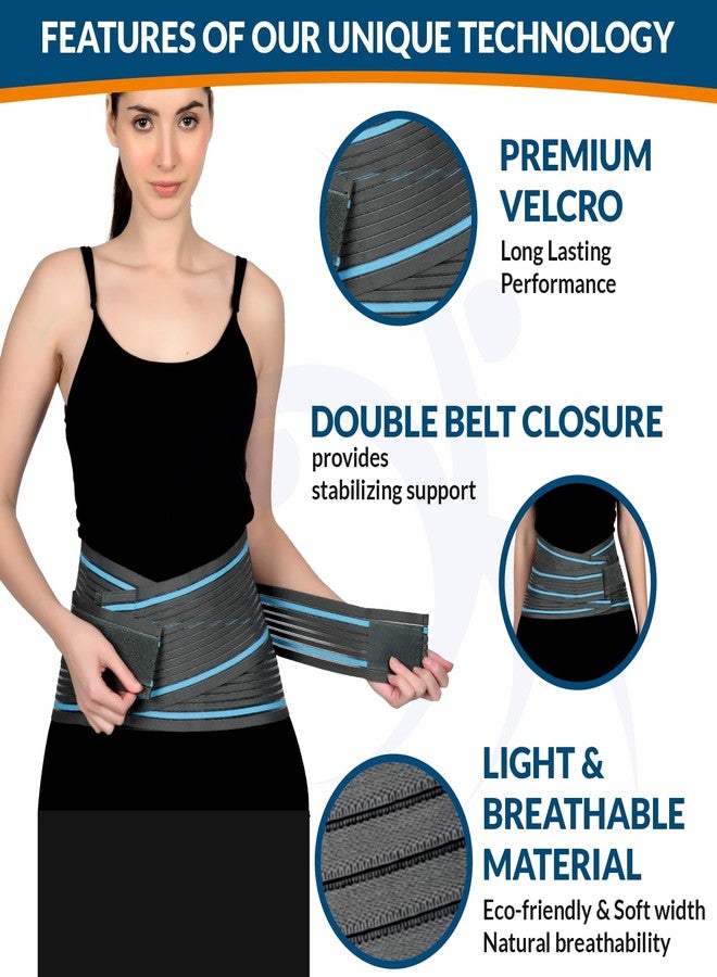 AccuSure Lumbo Support Belt: Ergonomic Design and Breathable Material for Men & Women - Lumbo Sacral Back Support for Comfortable and Effective Relief - Image 2