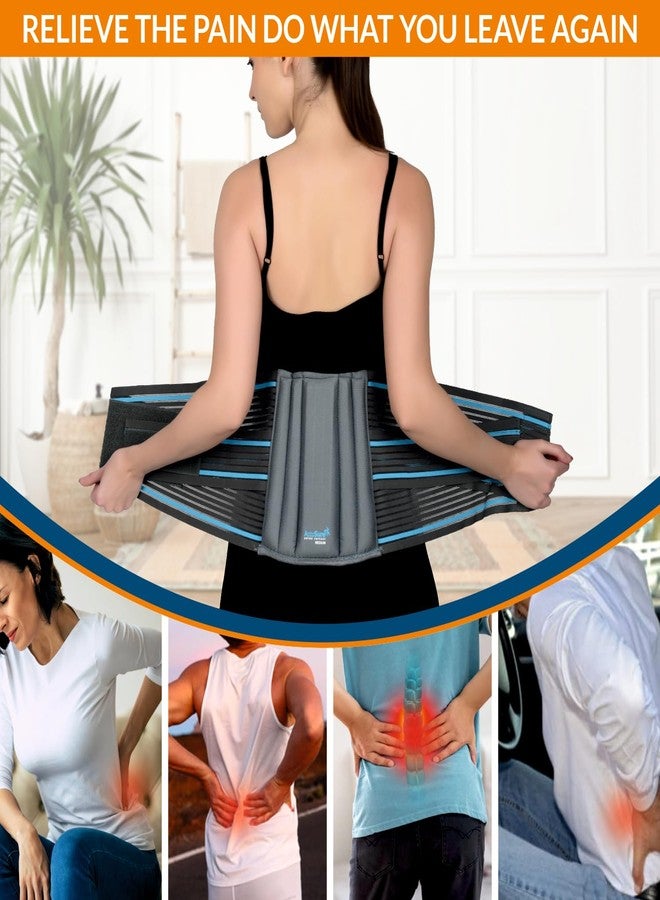 AccuSure Lumbo Support Belt: Ergonomic Design and Breathable Material for Men & Women - Lumbo Sacral Back Support for Comfortable and Effective Relief - Image 5