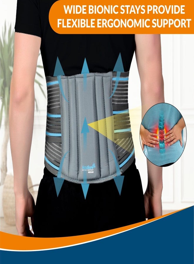 AccuSure Lumbo Support Belt: Ergonomic Design and Breathable Material for Men & Women - Lumbo Sacral Back Support for Comfortable and Effective Relief - Image 4