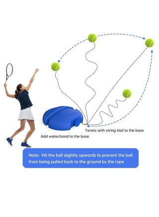 Tennis Trainer Rebound Ball with 2 String Balls, Solo Tennis Training Equipment for Self-Pracitce, Portable Tennis Training Tool, Tennis Rebounder Kit,Suitable for Beginners Sport Exercise - view 2