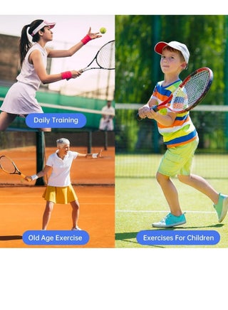 Tennis Trainer Rebound Ball with 2 String Balls, Solo Tennis Training Equipment for Self-Pracitce, Portable Tennis Training Tool, Tennis Rebounder Kit,Suitable for Beginners Sport Exercise - view 5