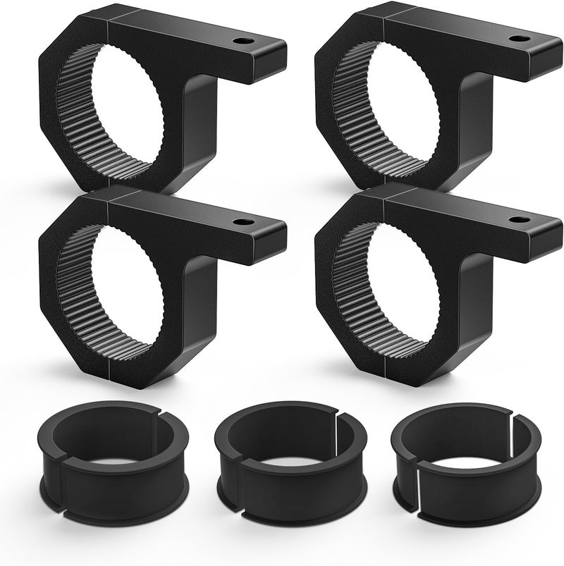 Nilight 4PCS Roll Bar Clamps Mounting Brackets LED Light Mount Clamps Tube Light Mounts Fit on 2.135" 2.25" 2.375" 2.5” Bull Bars Roof Racks Roll Cages for ATV UTV Truck, 2 Years Warranty - Image 1
