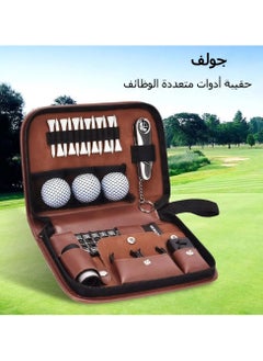 General Golf tool bag, golf accessory bag is easy to carry, multi-functional large-capacity storage leather bag  - Image 4