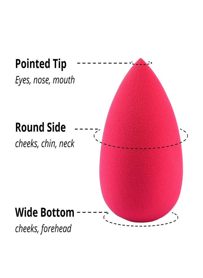 IXO Makeup Sponge Set - Latex-Free, Versatile Makeup Blender Sponge for Liquid, Cream, and Powder - 5 Pack - Image 3