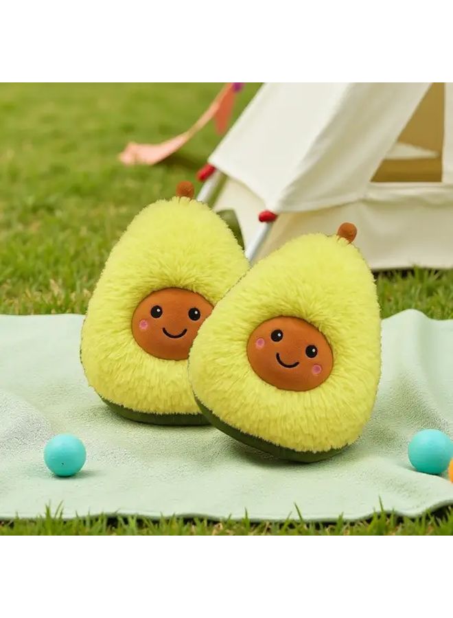 Hairy Avocado Plush Toy Soft Green Stuffed Animal Kids Bedtime Companion Gift - Image 2