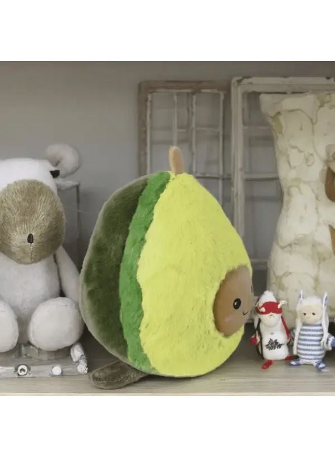 Hairy Avocado Plush Toy Soft Green Stuffed Animal Kids Bedtime Companion Gift - Image 5