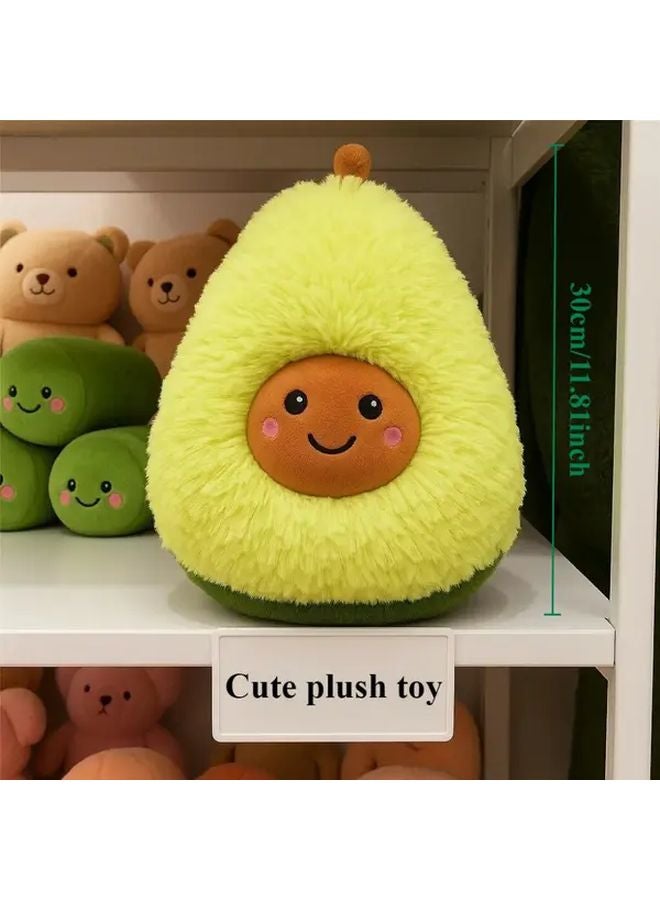 Hairy Avocado Plush Toy Soft Green Stuffed Animal Kids Bedtime Companion Gift - Image 3