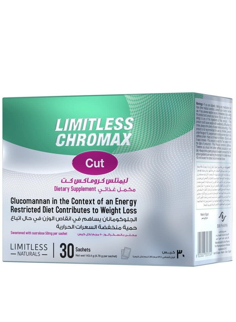LIMITLESS Chromax Cut Weight Management Support 30 Sachets  - Image 1