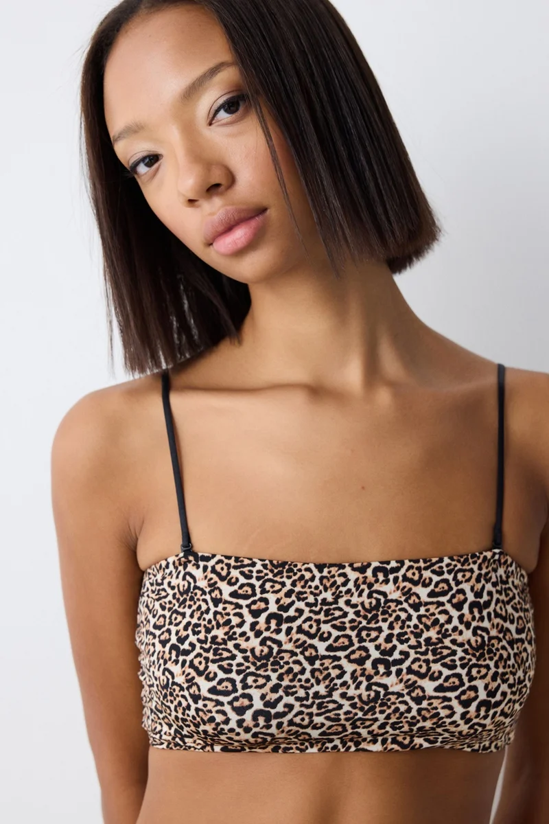 Penti PENTI Women's Leopard Bandeau Top