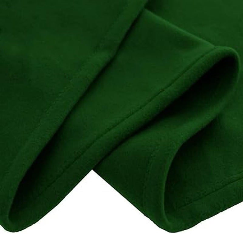 Purav Light 60''x90''Singal Bed Fleece Blanket-Lightweight All Season use Set of 2 pc-Green+Coffee - Image 3