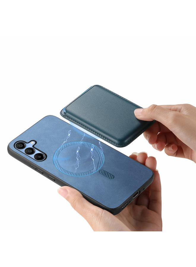 اس-توب جراب لهاتف Samsung Galaxy A34 Retro Magsafe Card Bag غطاء خلفي من البولي يوريثان - Image 3