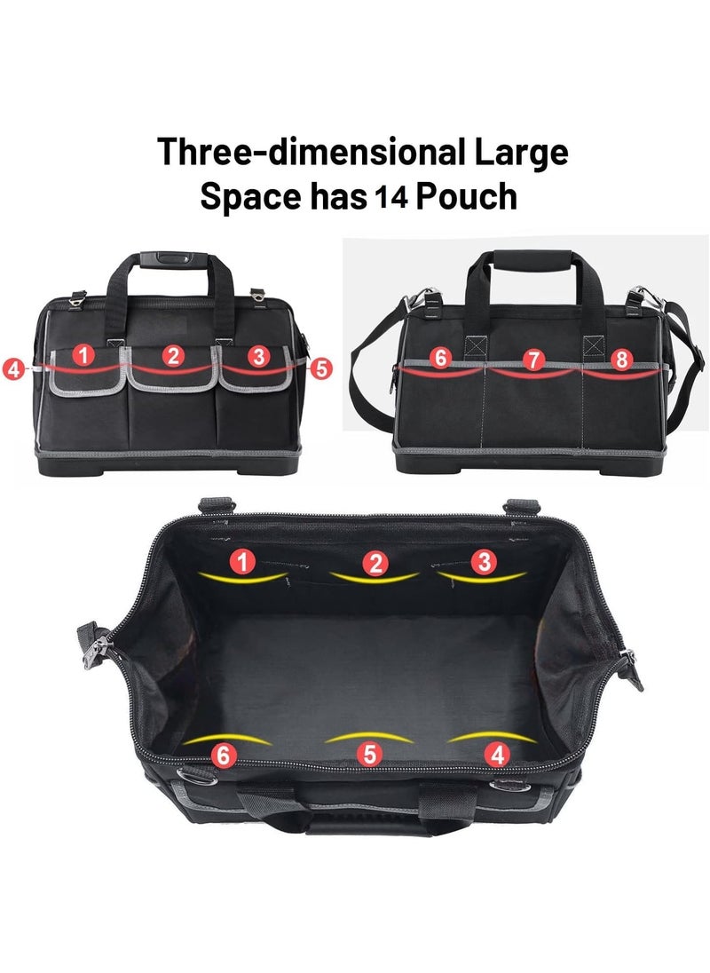 Divik Divik Electricians Carpenter Technicians Use 17 Tool Storage Bag with Adjustable Strap for Easy Carrying Durable Nylon Water Resistant Bag Tool Storage Bag 1Pcs  - Image 2