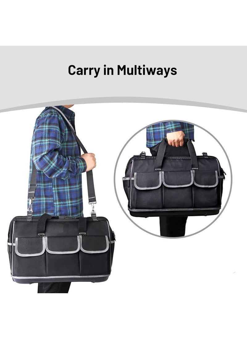 Divik Divik Electricians Carpenter Technicians Use 17 Tool Storage Bag with Adjustable Strap for Easy Carrying Durable Nylon Water Resistant Bag Tool Storage Bag 1Pcs  - Image 4