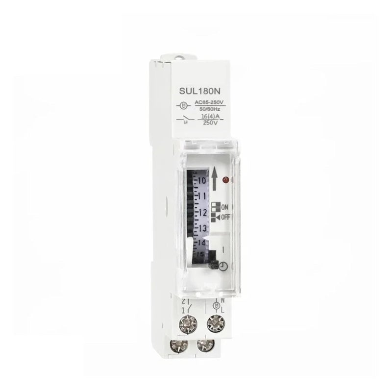 قضيب دين ريل قابل للبرمجة ميكانيكيًا لمدة 24 ساعة مؤقت مفتاح 110 فولت 220 فولت 16 أمبير - Image 2