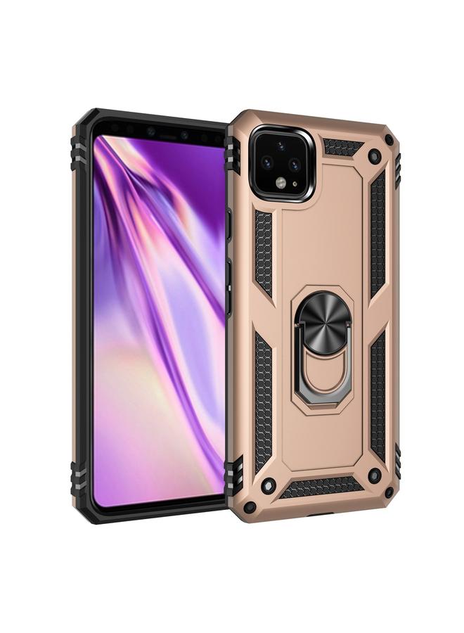 اس-توب جراب لهاتف Google Pixel 4XL مصنوع من مادة TPU + PC المقاومة للصدمات مع حامل دوار 360 درجة - Image 1