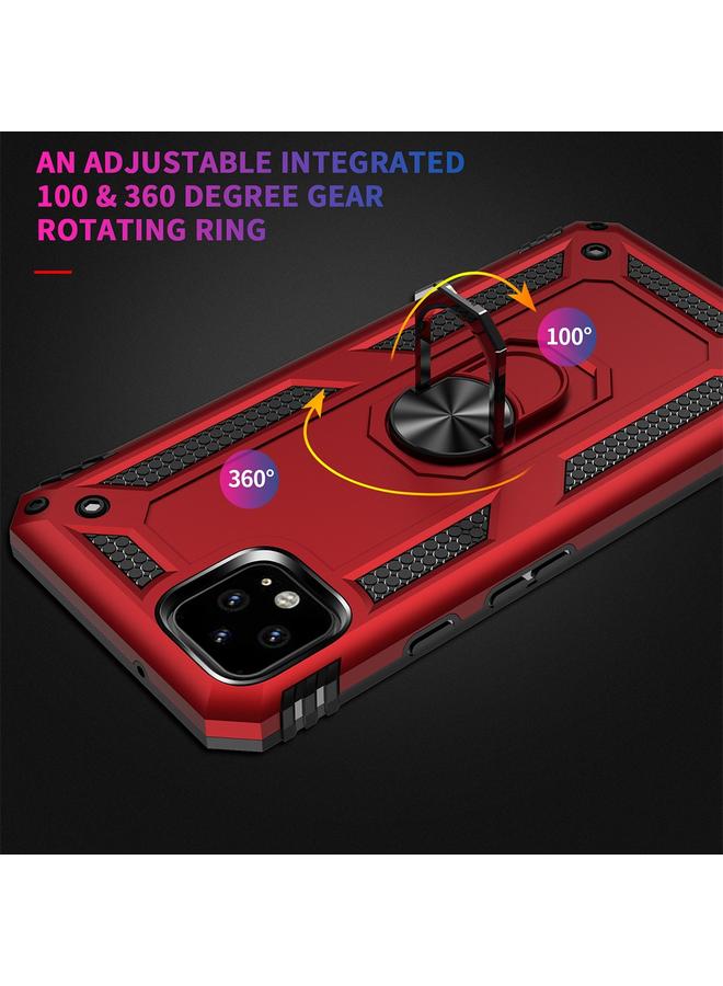 اس-توب جراب لهاتف Google Pixel 4XL مصنوع من مادة TPU + PC المقاومة للصدمات مع حامل دوار 360 درجة - Image 4