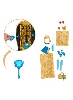 MONSTER HIGH Skulltimate Secrets Doll & Accessories Set, Monster Mysteries Cleo De Nile with Dress-Up Closet & 19+ Surprises including Clothes  - Image 5