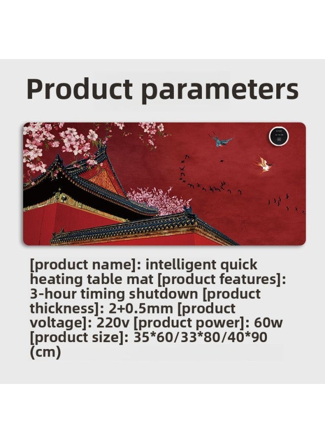 Heating Mouse Pad Warm Table Mat Hand Warmer Office Warm Table Mat Heating Heating Table Mat Hand Warmer-Color:330*800 [heating Pad]]-Pattern:G-1101 - Image 5