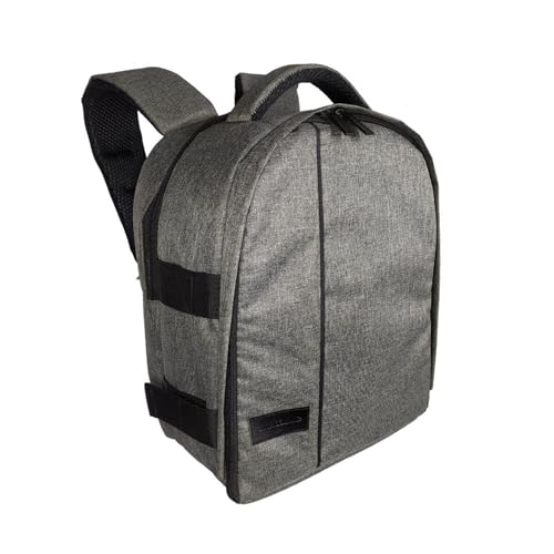 SMILEDRIVE® Waterproof Dslr Standard Backpack Camera Bag, Lens Accessories Carry Case For All Slr Cameras (Grey) - Image 1