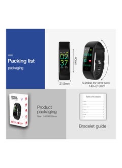Generic Smart Watch Fitness Tracker Body Temperature Bracelet Watch Smart Sports Bracelet, Heart Rate / Blood Oxygen / Blood Pressure Monitor Step Calorie Counter Sleep Monitoring, IP67 Waterproof Smart Bra  - Image 3