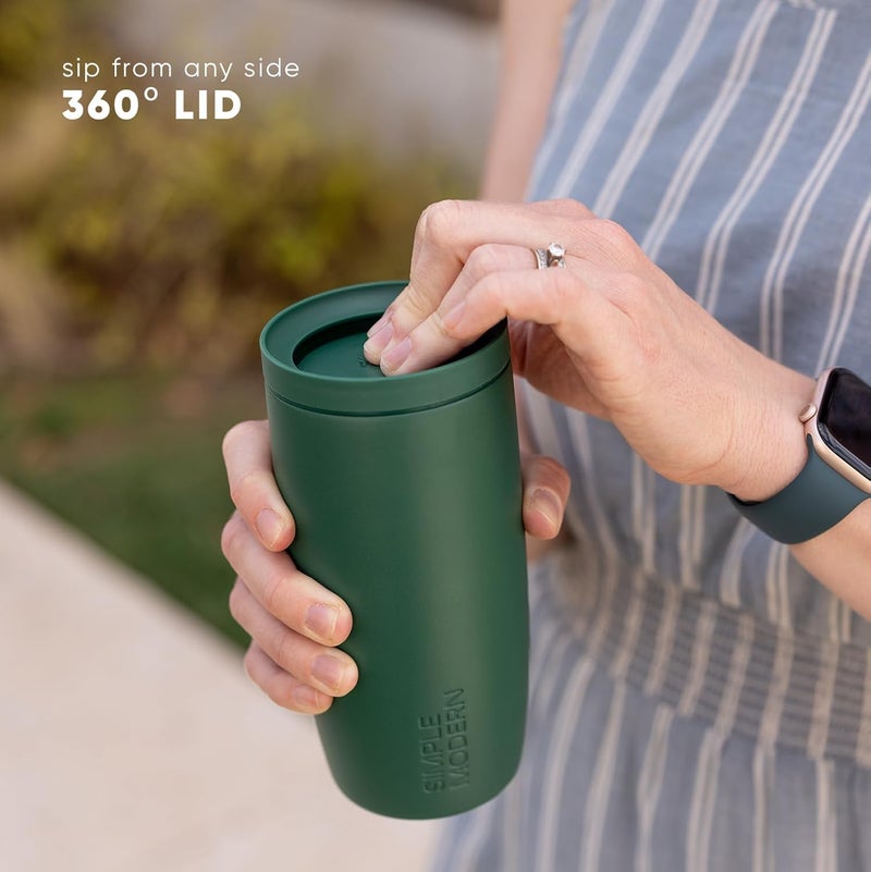 Simple Modern Low maintenance Halloween Signature Voyager | 16oz Travel Coffee Mug Tumbler with 360° Lid | Gifts for Women Men | Ceramic-Lined Insulated Stainless Steel Cold Brew Iced Coffee Cup | Argyle Witch KSA market compliant quality - Image 2