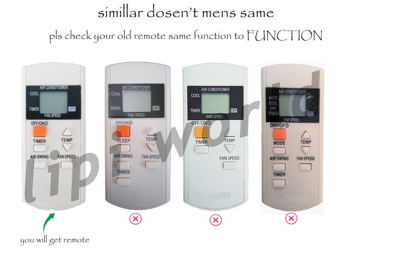 Lipiworld® 44B AC Remote Control (Old Remote Exactly Same Function Remote Will Only Work) Compatible for (6BUTTON) Panasonic AC Remote - Image 2