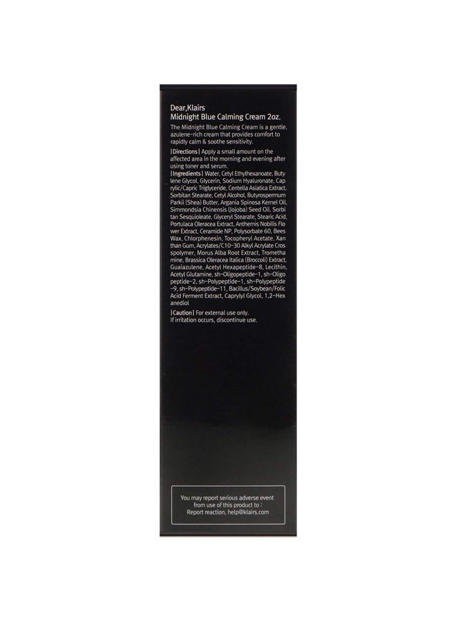 Klairs - Dear Klairs Midnight Blue Calming Cream 60Ml - Image 1