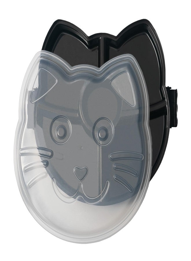 KOLORAE Black Cat Reusable Serving Tray - Unique 5 Compartment Cat Snack Tray - Great for Entertaining Food Storage for Appetizers, Snacks, Chips & Dip, Fruits & Veggies - Fall Halloween Tray - Image 3
