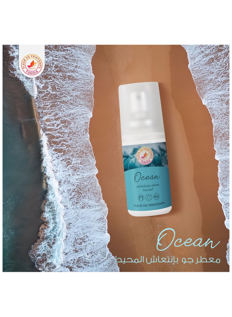 Fleur De Printemps Ocean Air Freshener Spray | 30ml | Cool & Refreshing Breeze | Gas-Free & Anti-Smoking | Ideal for Home, Car, Office - Image 1