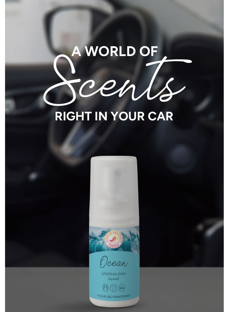 Fleur De Printemps Ocean Air Freshener Spray | 30ml | Cool & Refreshing Breeze | Gas-Free & Anti-Smoking | Ideal for Home, Car, Office - Image 2