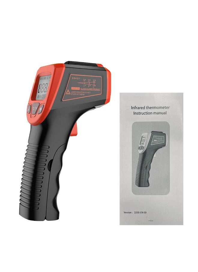 -50~600°C LCD Industrial Electronic Thermometer Infrared Thermometer Digital NonContact Laser Temperature Meter Gun Laser Point Pyrometer 