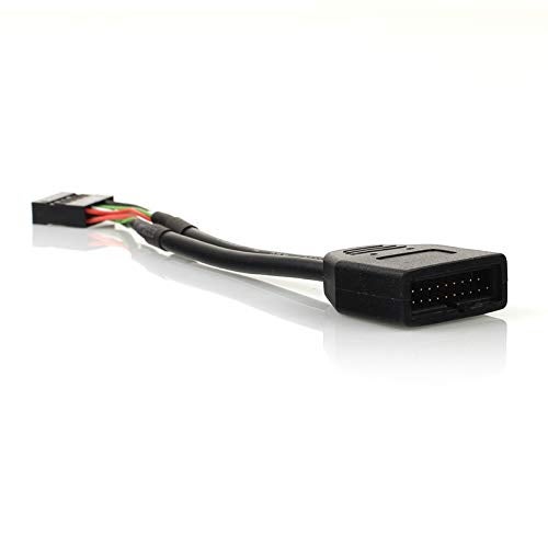 Silverstone Tek Internal 19-Pin USB3.0 to USB2.0 Adapter Cable (G11303050-RT) - Image 3