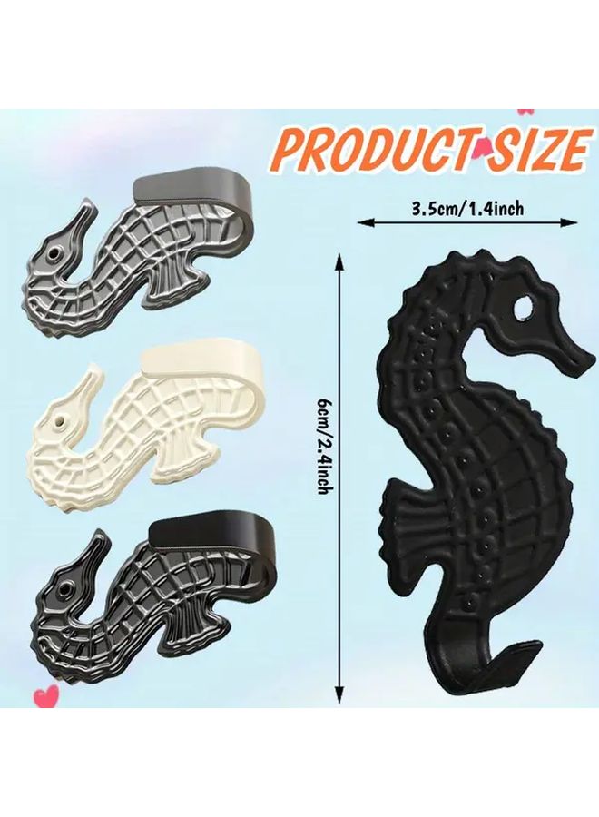 10pcs Gray Heavy Duty Wall Hooks Strong Adhesive No Drill Installation for Bathroom Kitchen - Image 4