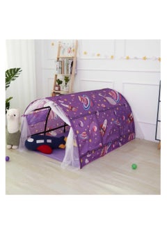 McDou Toddler sleeping tent, kids pop up tent, indoor playhouse, kids bed tent with mesh curtains, breathable mesh windows, double sewing thread for bedroom decoration  - Image 3